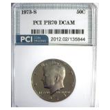 1973-S Kennedy PR70 DCAM LISTS $1650