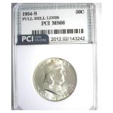 1954-S Franklin MS66 FBL LISTS $700