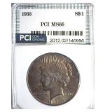 1935 Peace MS66 LISTS $2750