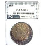 1896 Morgan PCI MS65+ Nice Color