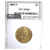 2002-D Sacagawea $ MS69 LISTS $250 IN 68