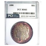 1896 Morgan PCI MS65 Great Color