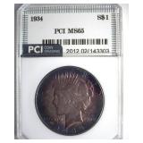 1934 Peace MS65 LISTS $2000