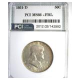 1951-D Franklin MS66+ FBL LISTS $1650