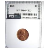 1948 Cent MS67 RD LISTS $2100
