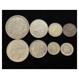 Scarce World Silver Coin Group Over 1oz
