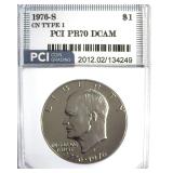 1976-S CN T1 Ike PCI PR70 DCAM