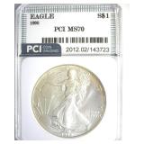 1992 Silver Eagle MS70 LISTS $1350