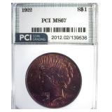 1922 Peace MS67 LISTS $8000