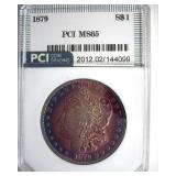 1879 Morgan MS65 LISTS $575