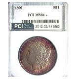 1890 Morgan PCI MS64+ Nice Color