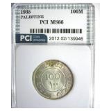 1935 100 Mils PCI MS66 Palestine