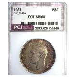 1951 S$1 PCI MS65 Canada