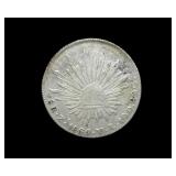1862-ZsVL 8 Reales Mexico Scarce Early Date