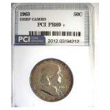 1963 Franklin PR69+ DCAM LISTS $5000 IN 69DC