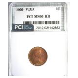 1909 VDB Cent MS66 RB LISTS $250