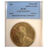 1989 5 Dollars NNC MS68 Marshall Islands