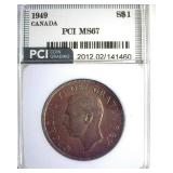 1949 S$1 PCI MS67 Canada