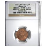 1890 1/4P NGC MS64 RB Great Britain