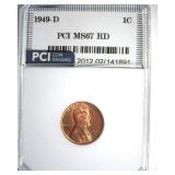 1949-D Cent MS67 RD LISTS $1350