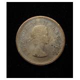 1955 1-Shilling Gem PF