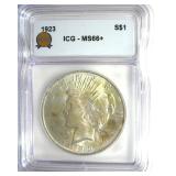 1923 Peace ICG MS66+ LISTS $850