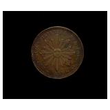 1857 Lg Copper Nice Uruguay