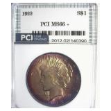 1922 Peace MS66+ LISTS $2500