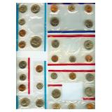 1979-1986 Coins From Mint Sets Still In Cellophane