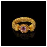 Georgian-Period Filigree and Granulation Gold,...