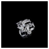 Edwardian-Period Platinum Diamond...