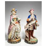 Pair of Large European Victorian Aristocratic...