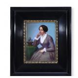 19th Century Porcelain Plaque Portrait of...