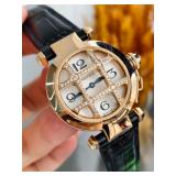 Cartier Pasha, 18K Rose Gold, Diamond-Set, Ref....