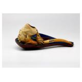 French 18K Gold Antique Finely Carved...