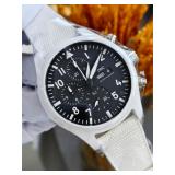 IWC Pilot's-Watch Chronograph, White-Ceramic...