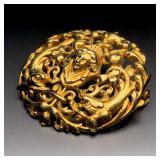 Gilt Carved Venus Brooch, Circa 1910 Art...