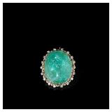 Late Victorian Carved Emerald Cameo,...