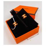 Herm??s Pop-H Earrings, Ref.608002F, Orange...