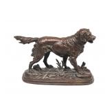 Bronze Sculpture of an Irish Setter by French...