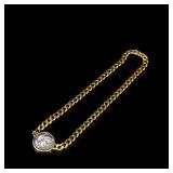 18-Karat-Gold Cuban-Link Necklace with...