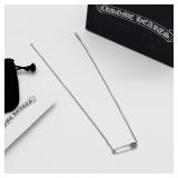 Chrome-Hearts Safety-Pin Cross-Motif Necklace,...