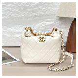 Chanel 22S Seasonal Hobo Handbag, White...