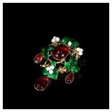 Victorian 18-Karat (750-standard) Gold Brooch,...