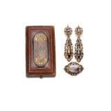 19th Century French 18K Gold Enamel Painted...