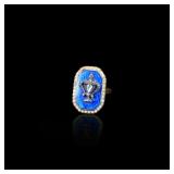 British Georgian 15K Gold / Silver Repouss??...