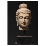 Buddha Head, Gandhara Style, Egyptian...