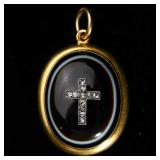 Victorian Era (1837-1901) 18K Gold Diamond...