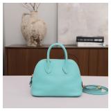 Herm??s Bolide Mini Bowling Bag, Macaron-Blue...