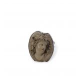 Victorian Italian Silver-Mounted Volcanic Stone...